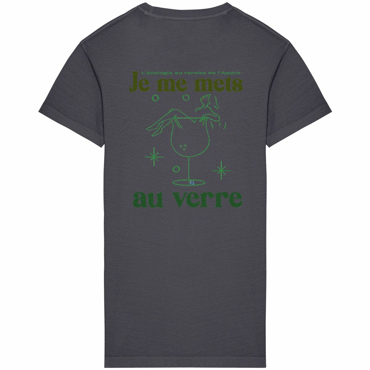 Robe T-shirt Femme au verre un apéro écolo