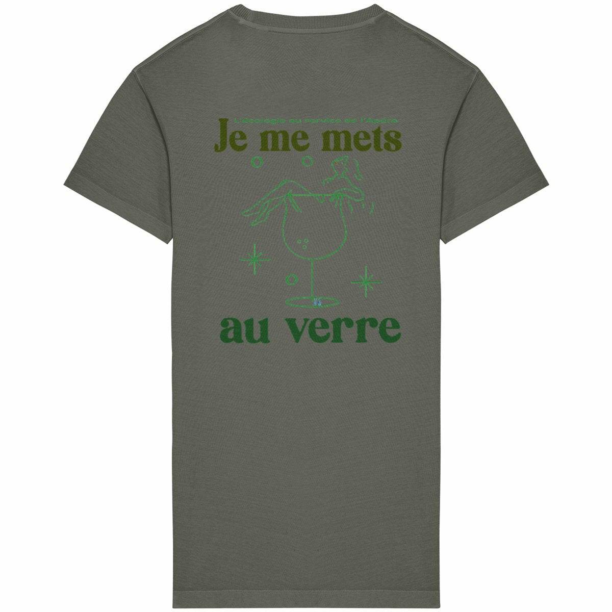 Robe T-shirt Femme au verre un apéro écolo