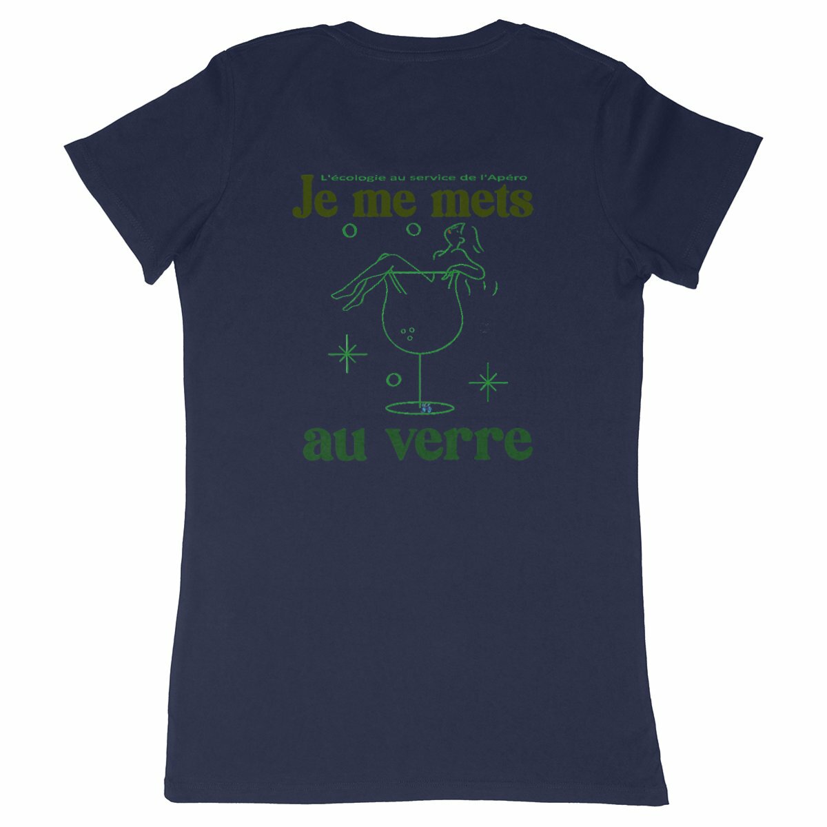 T-shirt Femme se mettre au verre a l'apéro écolo