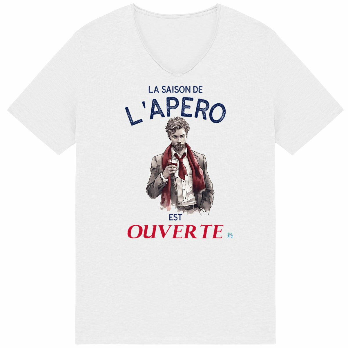 T-shirt slub léger la saison de l'apéro
