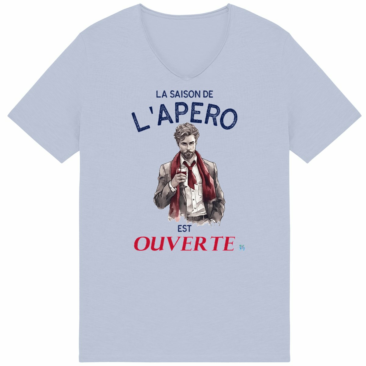 T-shirt slub léger la saison de l'apéro