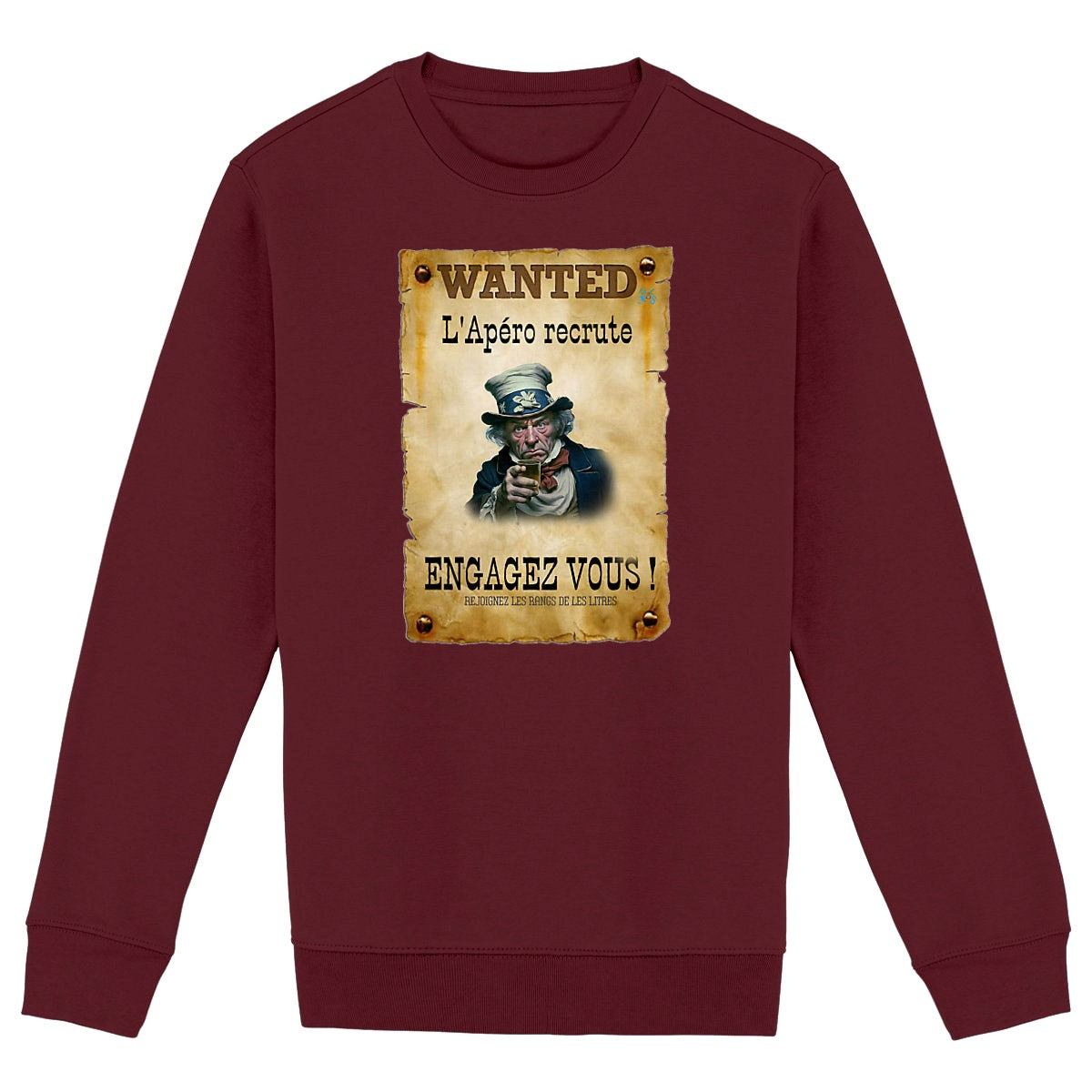 Sweat-shirt Unisexe l'apero recrute