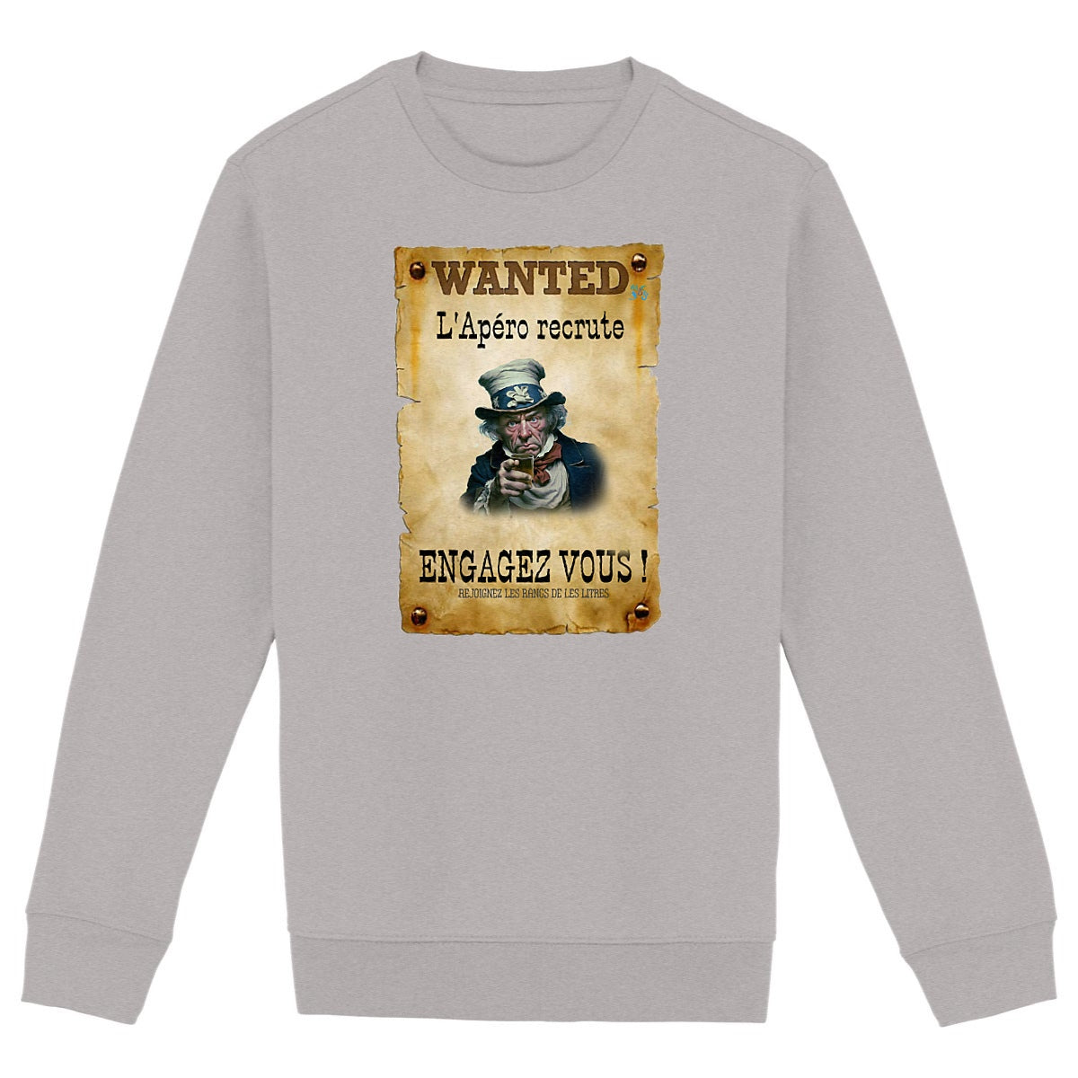 Sweat-shirt Unisexe l'apero recrute