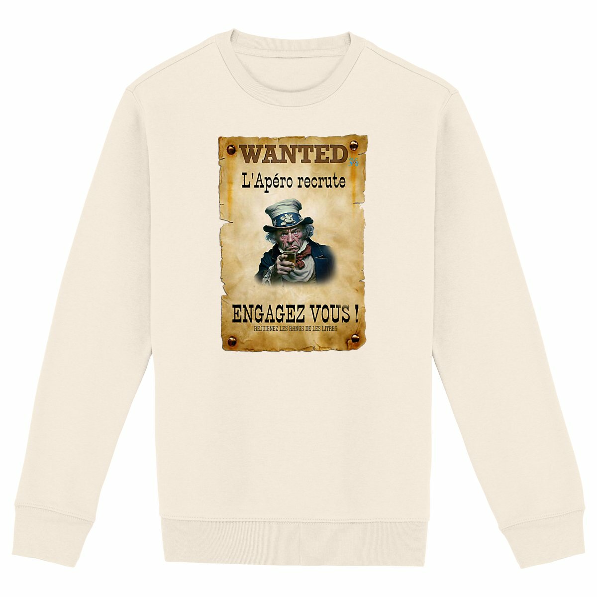 Sweat-shirt Unisexe l'apero recrute