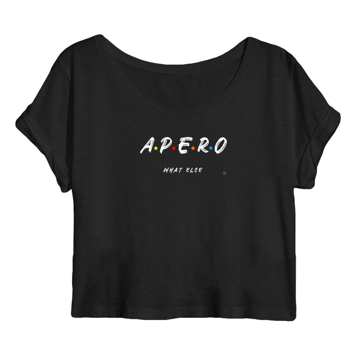 Crop top Femme 5 lettres conviviales : APERO. What else