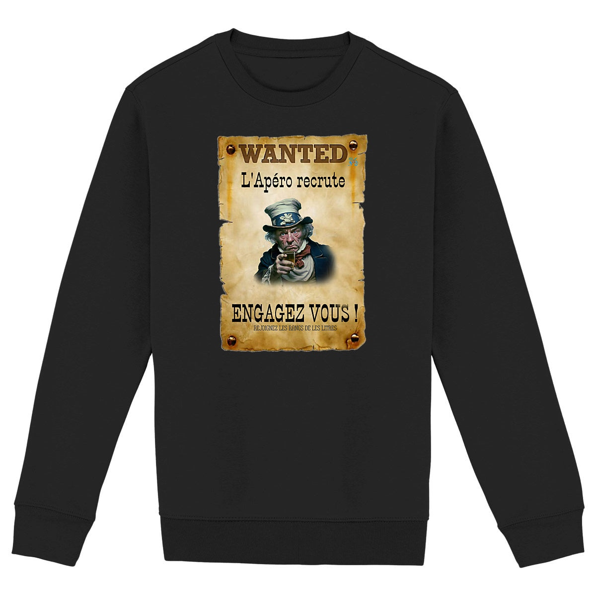 Sweat-shirt Unisexe l'apero recrute