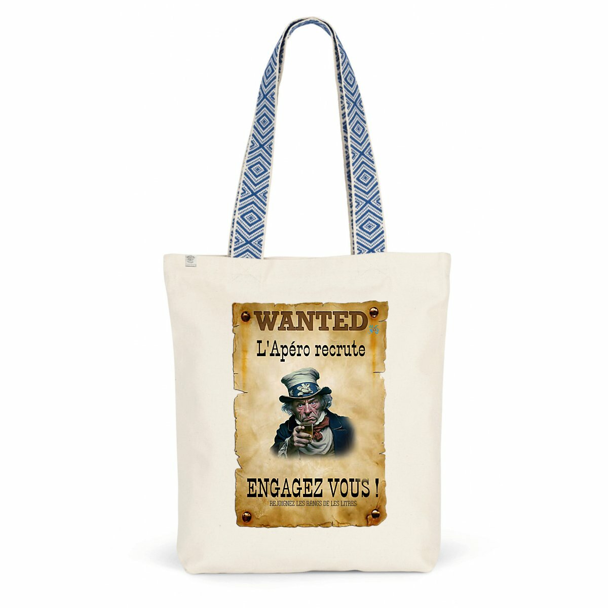 Totebag ethnique l'apero recrute