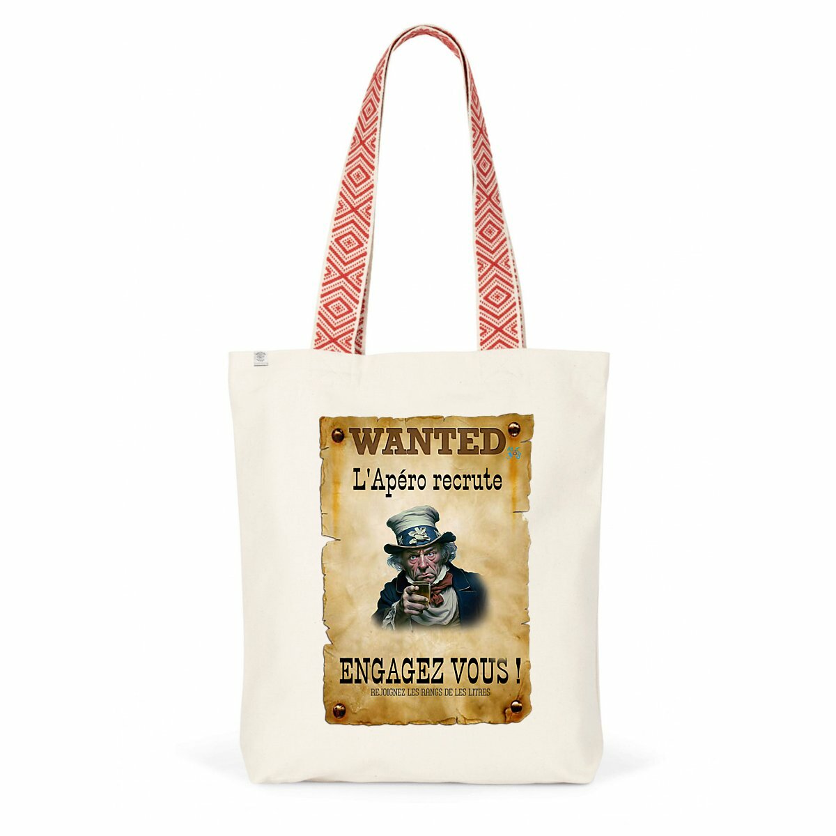 Totebag ethnique l'apero recrute