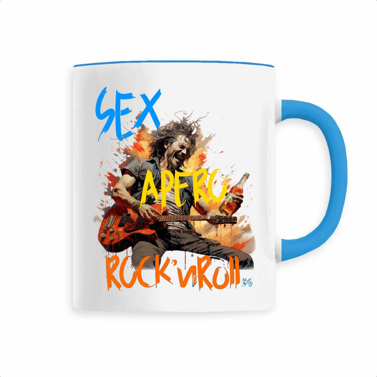 Mug céramique Sex apéro et rock'n roll