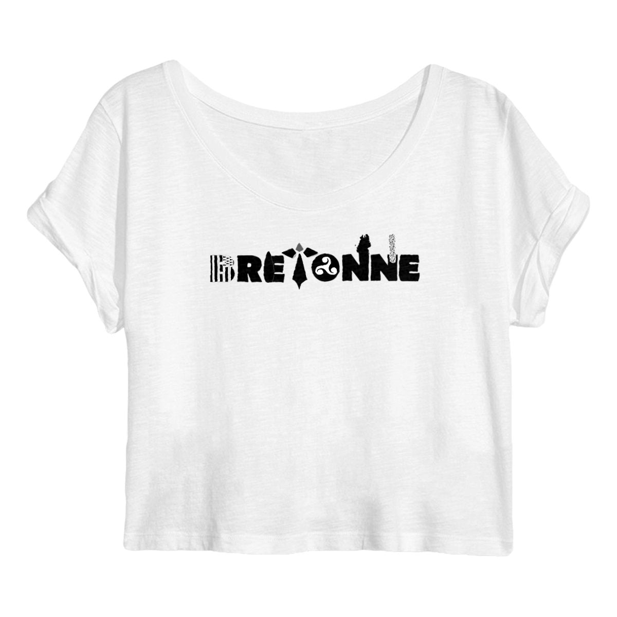 T-shirt Femme Bretagne : Je suis Bretonne et je l'affiche - face_blanc