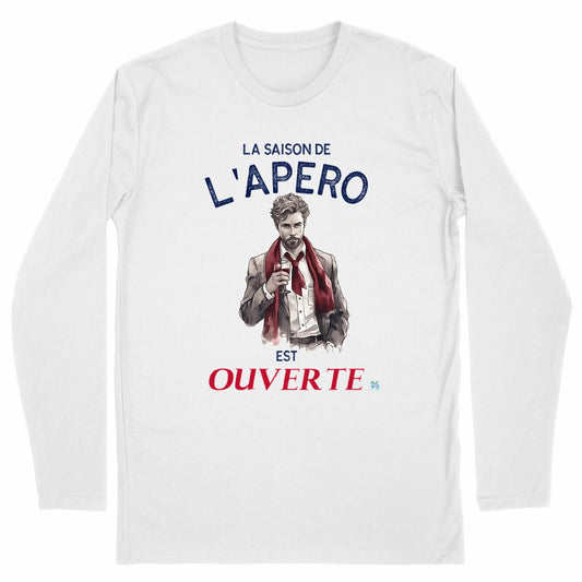 T-shirt Homme manches longues la saison de l'apéro