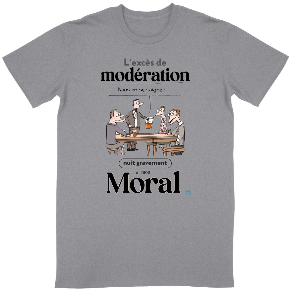 T-shirt Apéro : l’excès de modération nuit gravement à mon moral 