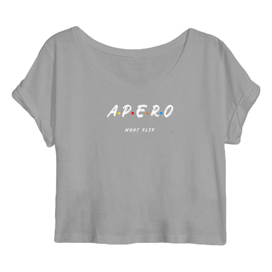 Crop top Femme 5 lettres conviviales : APERO. What else 