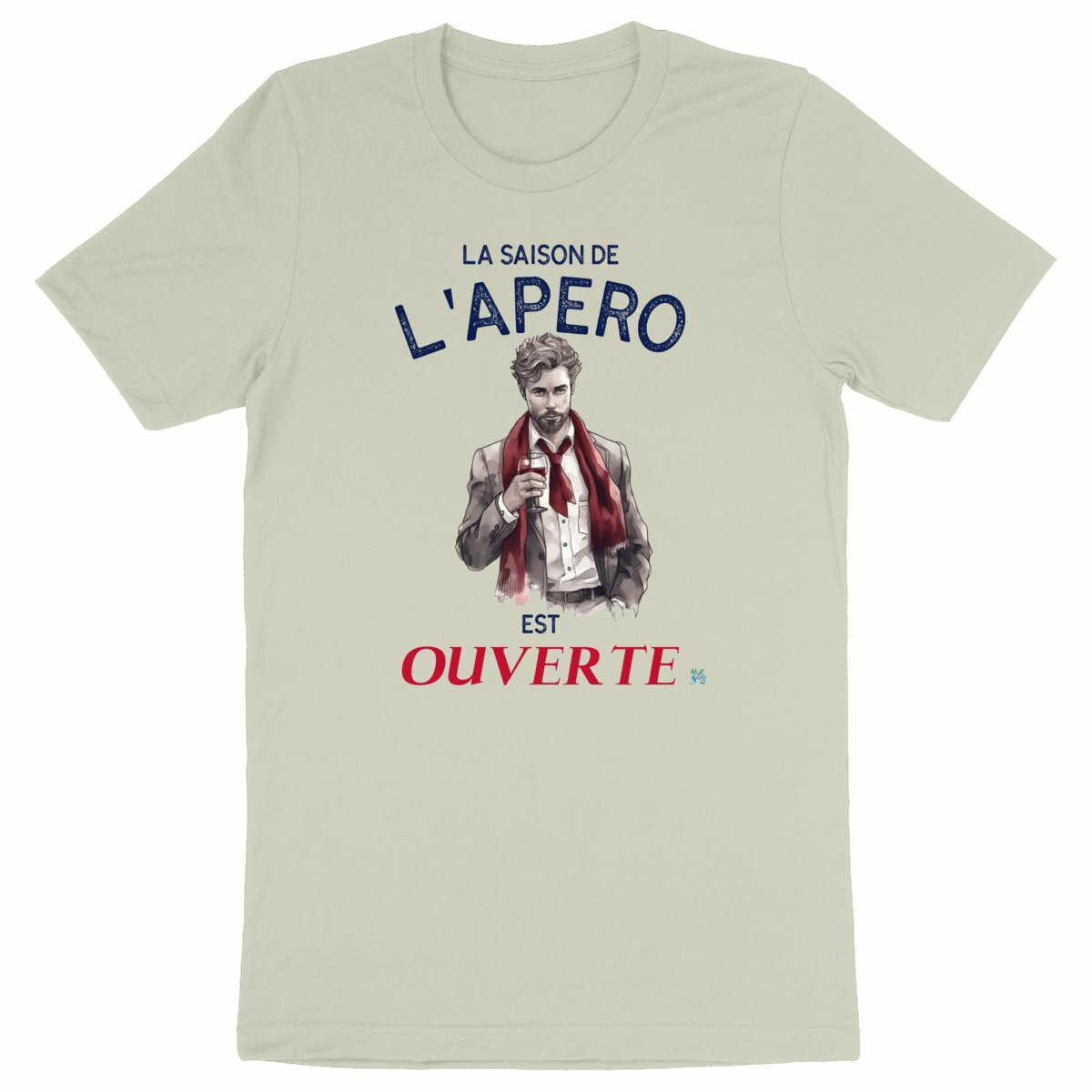 T-shirt homme : La Saison de l'Apéro est Ouverte