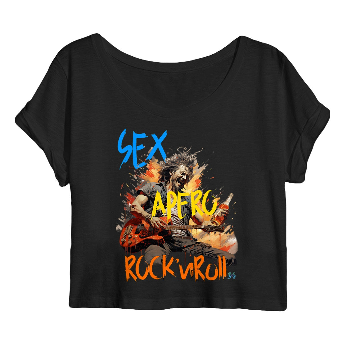 Crop top Femme Sex apéro et rock'n roll