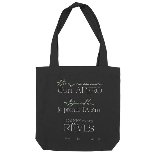 Totebag épais rêve d'apéro avec aperofolies