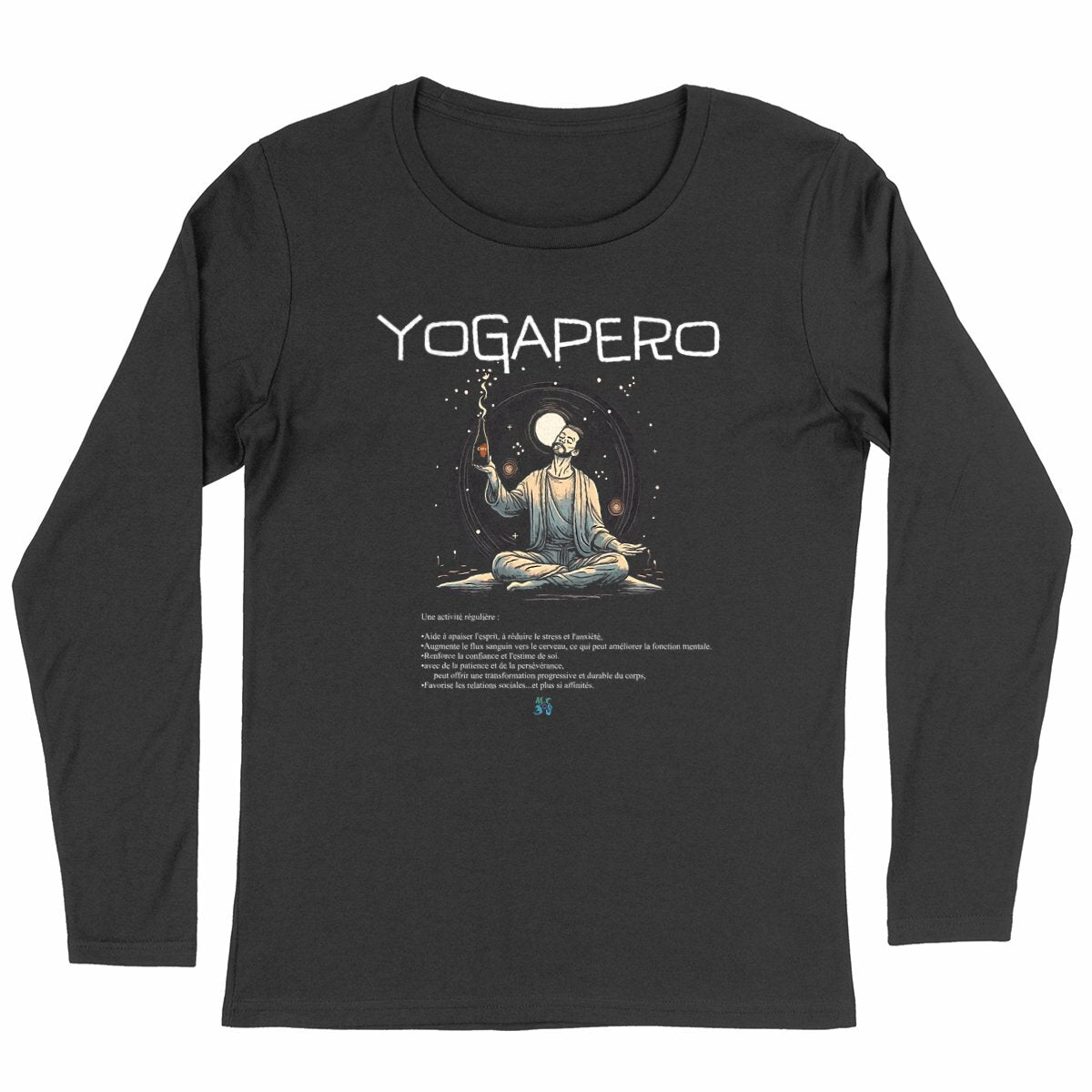 T-shirt Femme manches longues yoga ete apéro